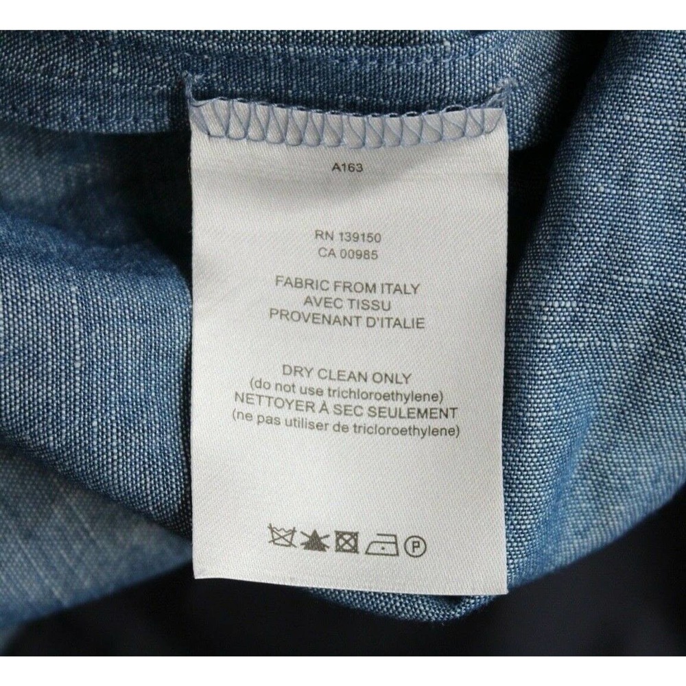 The Row Pleated Front Collarless Button Shirt Med - image 7